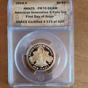 American Innovation New Jersey Coin